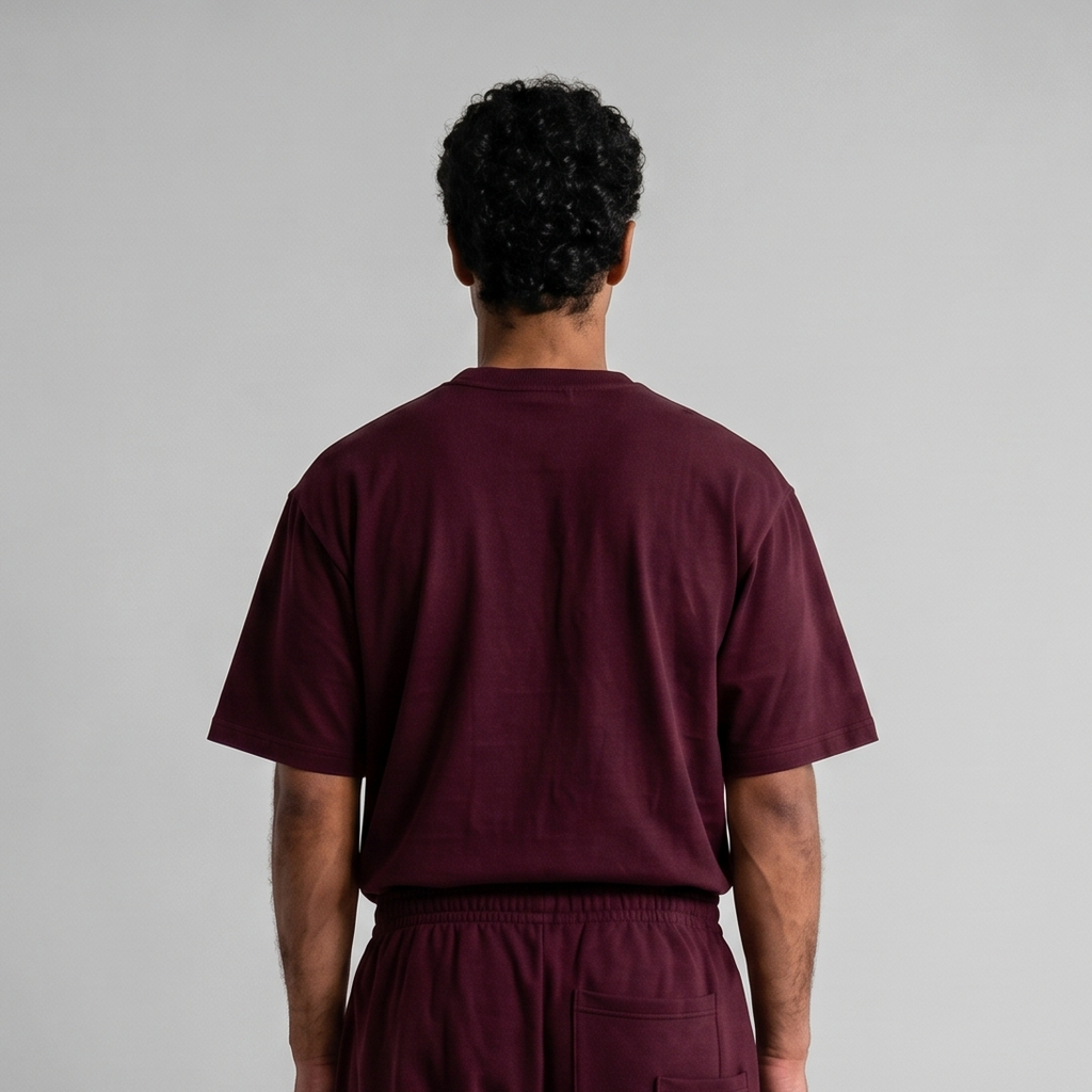 Horus Tee-Burgundy -Boxy Fit