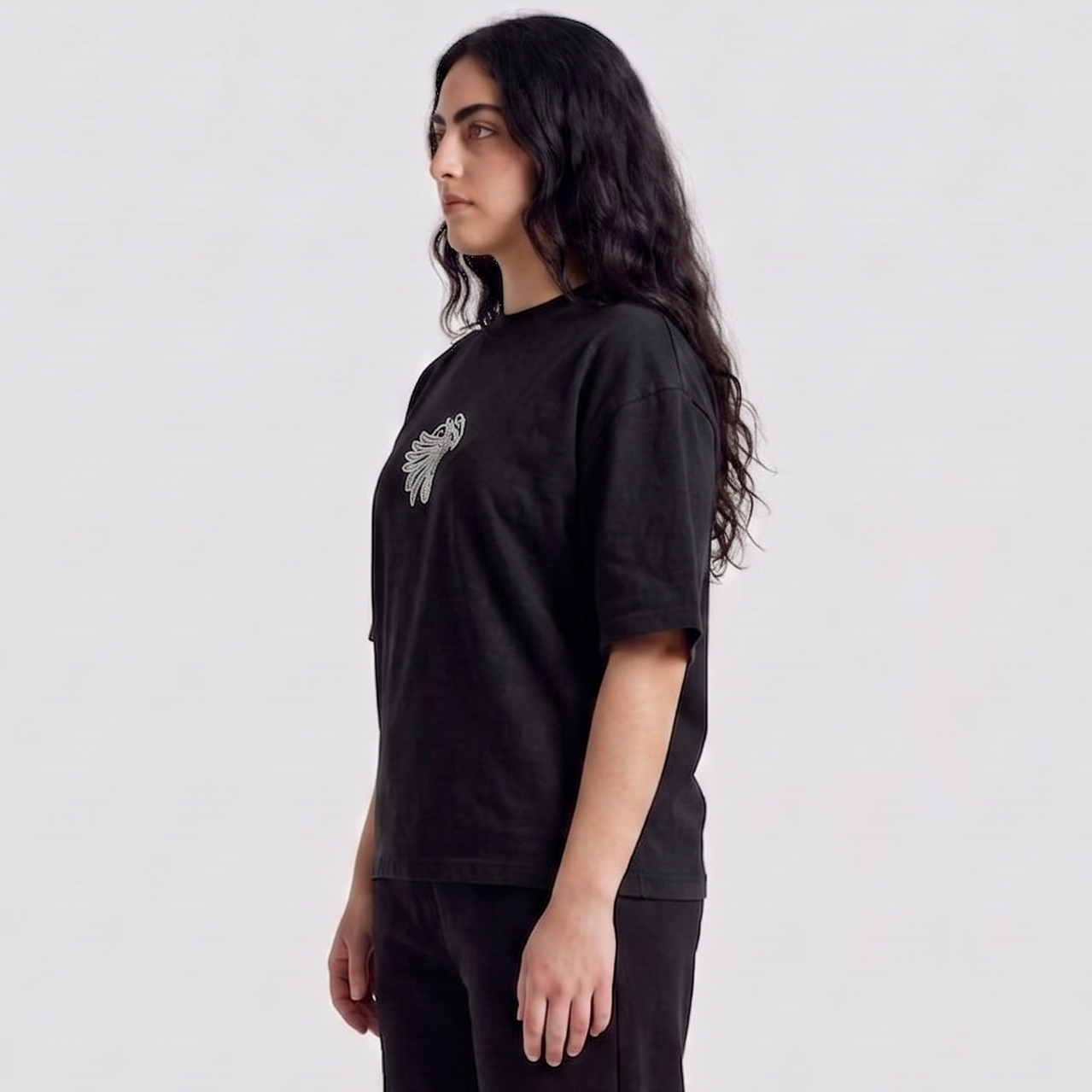 Horus Tee - Black - Cropped Boxy Fit