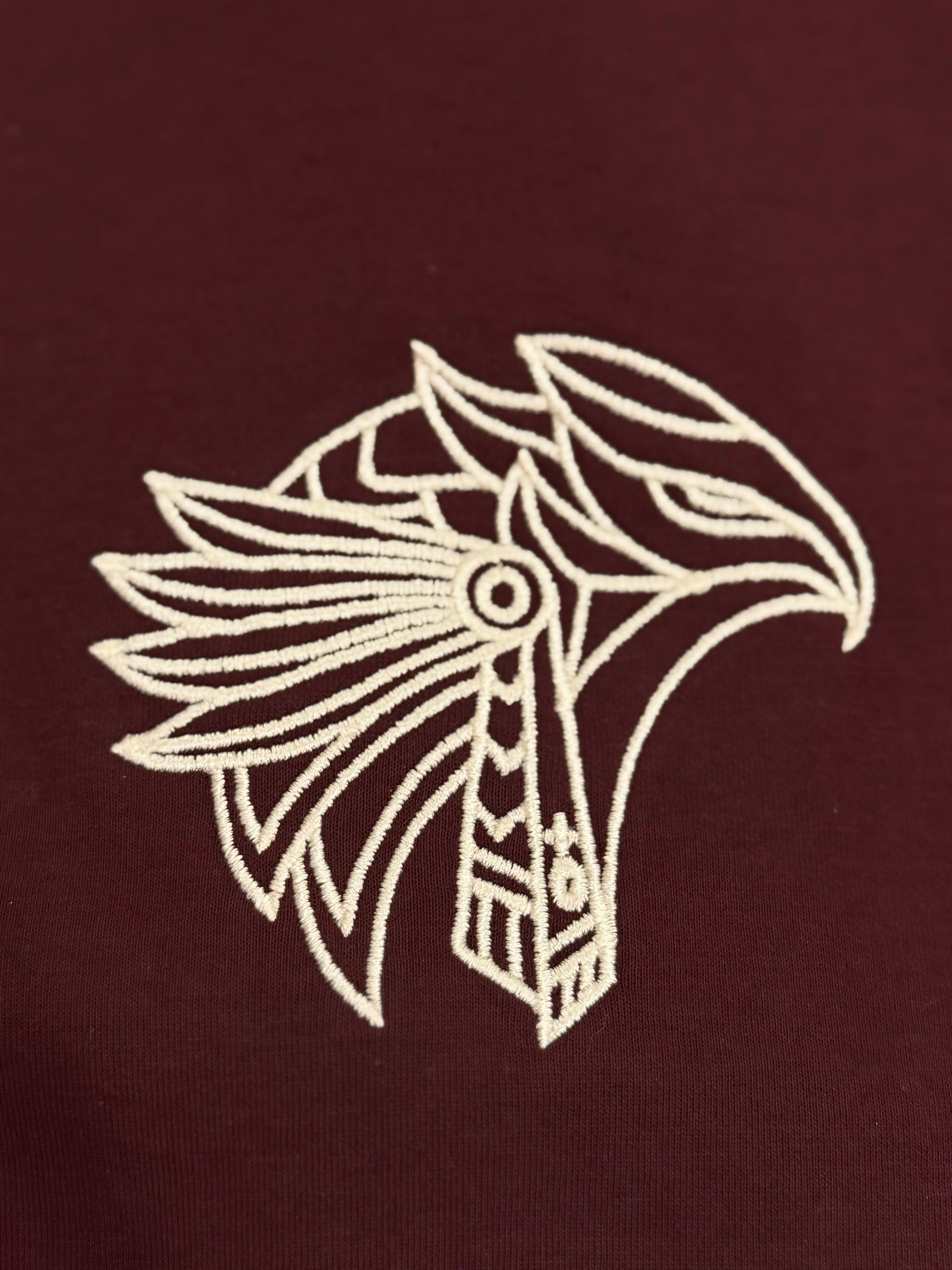 Horus Tee-Burgundy -Boxy Fit