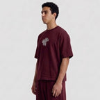 Horus Tee-Burgundy -Boxy Fit
