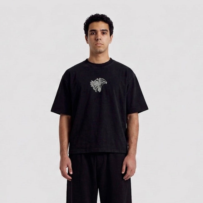 Horus Tee - Black - Cropped Boxy Fit