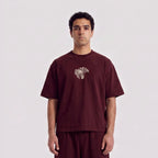 Horus Tee-Burgundy -Boxy Fit